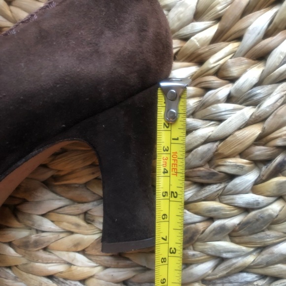 🤎 Vintage Funky Brown sued Heels shoes by David ( made in Spain ) size 39 (8,5) - Picture 8 of 8
